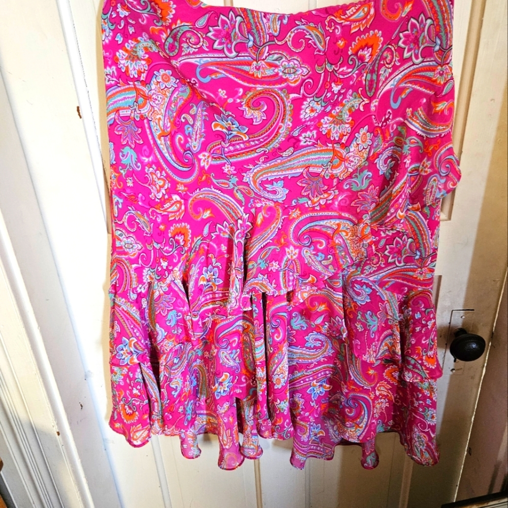 Pink paisley shirt